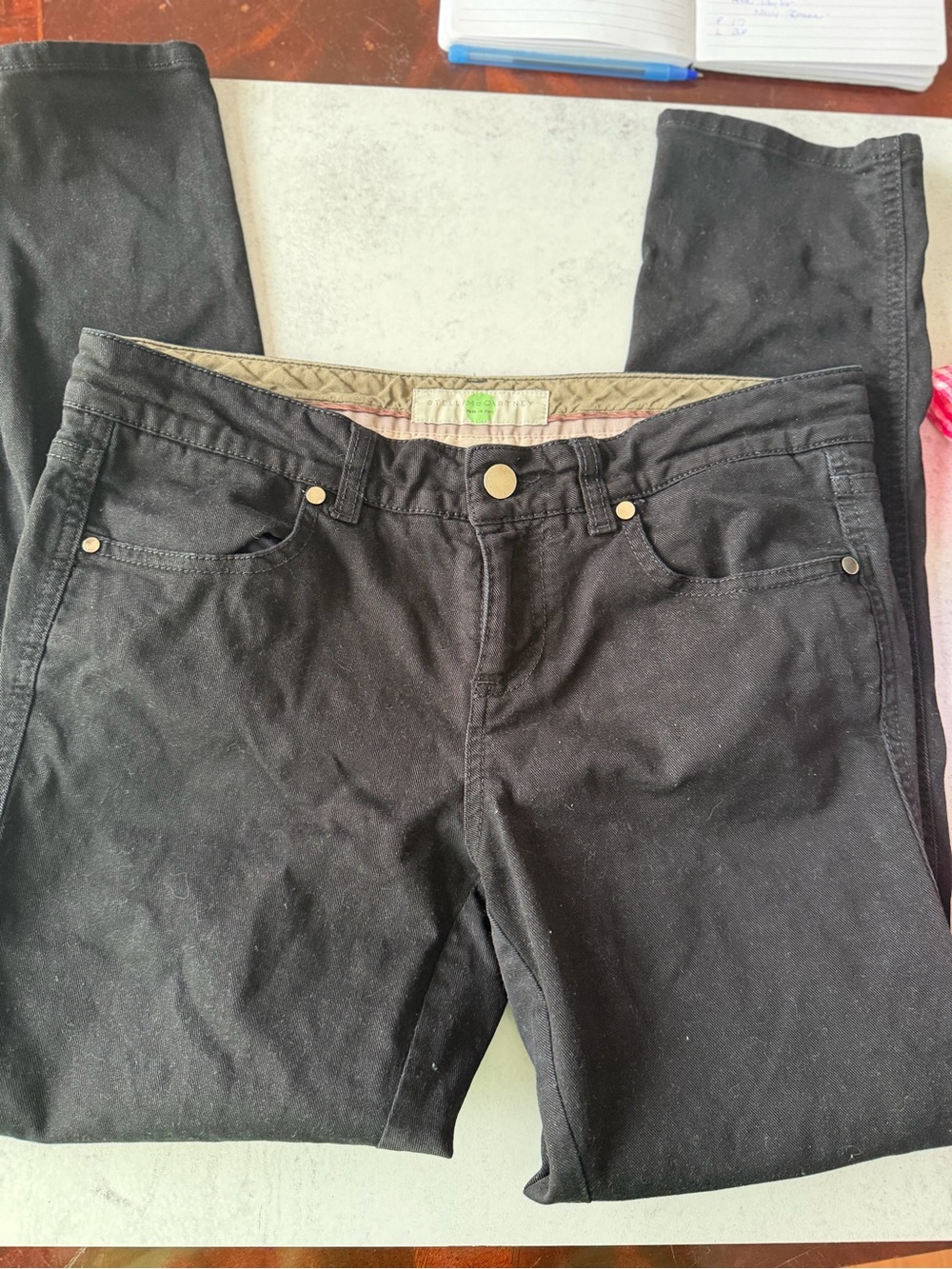 Authentic Stella McCartney Black Denim Skinny Jeans – Made in Italy Size 30